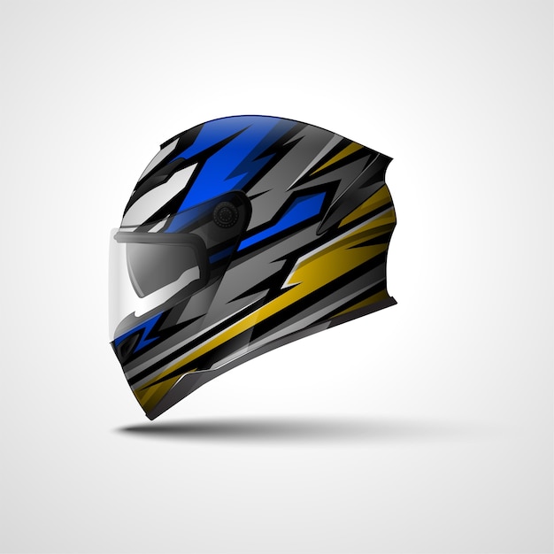 Helmet racing sport wrap design