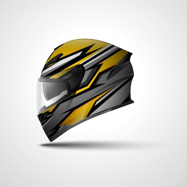 Helmet racing sport wrap design