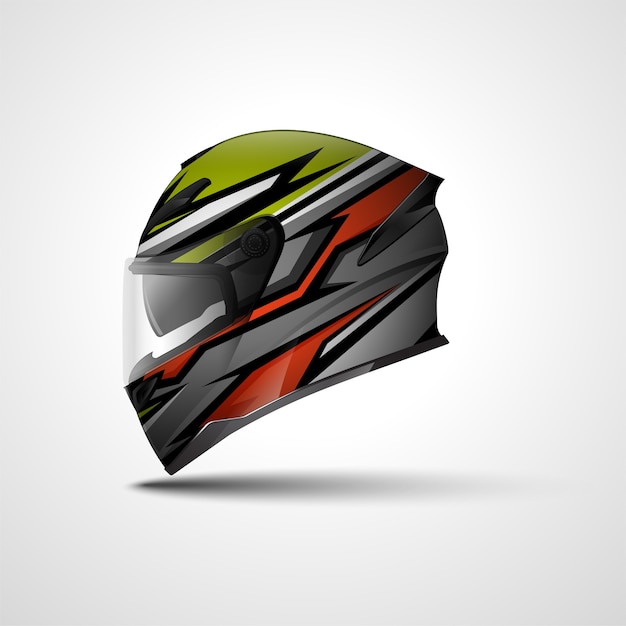 Helmet racing sport wrap design