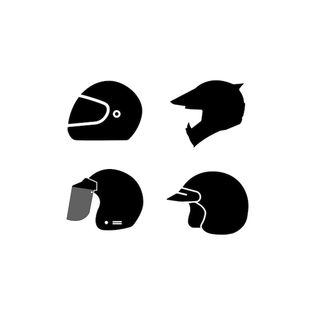 Helmet simple vector icon illustration design