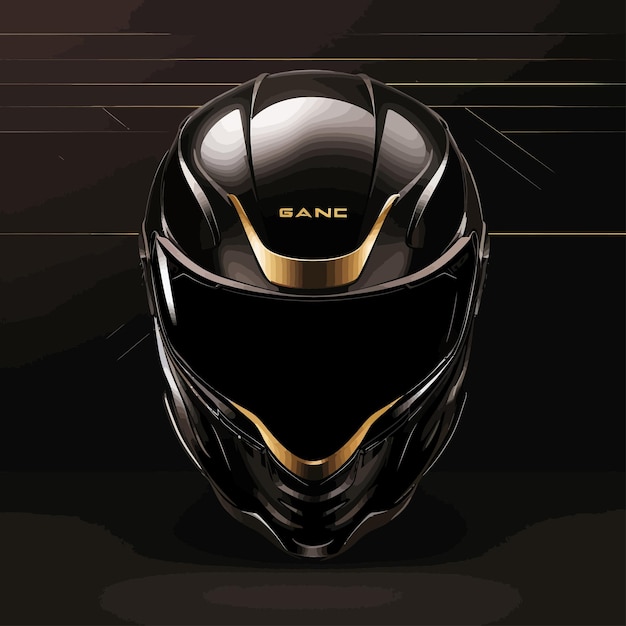 Vector a helmet that says quot goggles quot is on a black background