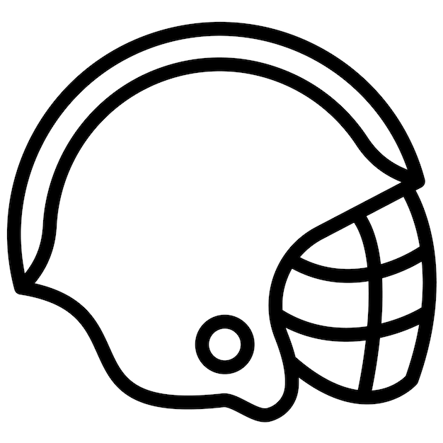 Vector helmet vector icon illustration of athletics iconset