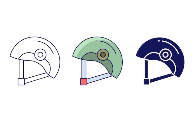 Helmet vector icon