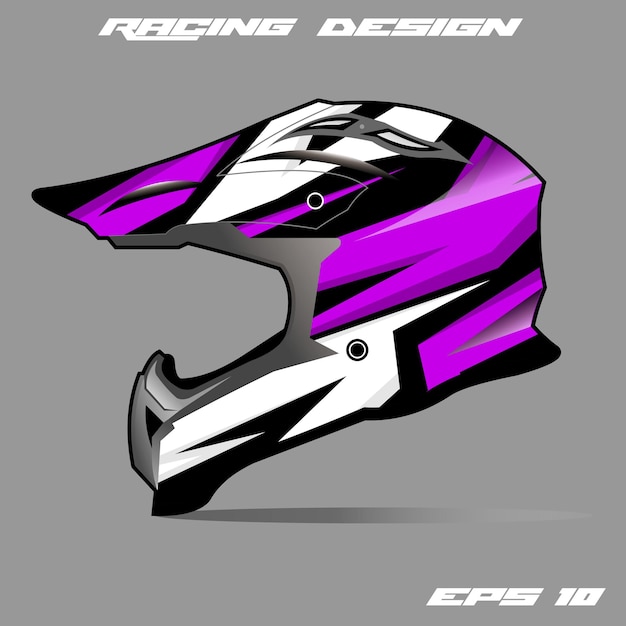 Helmet wrap designs vector