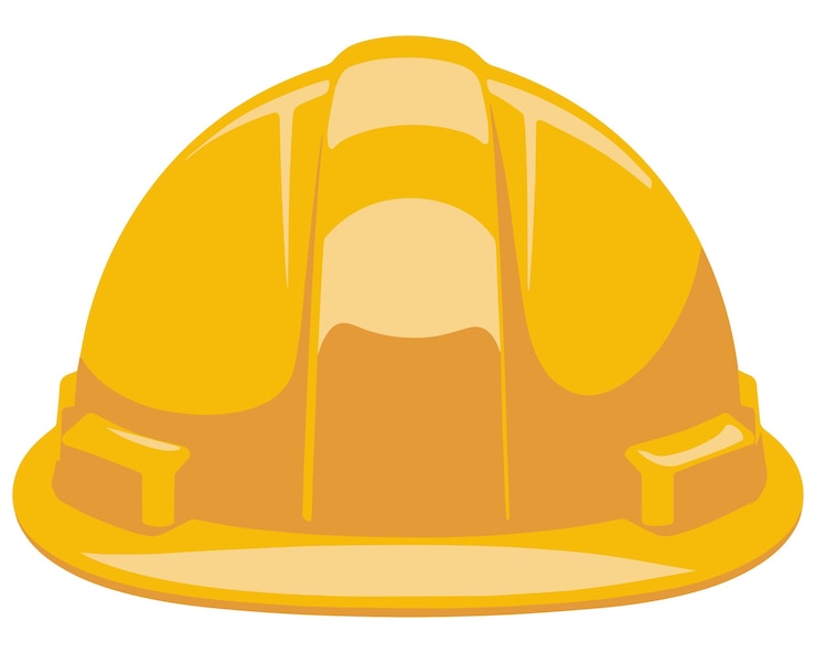 Vector helmetconstructie geïsoleerd icoon vector illustratie