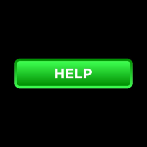 Help button website vector template