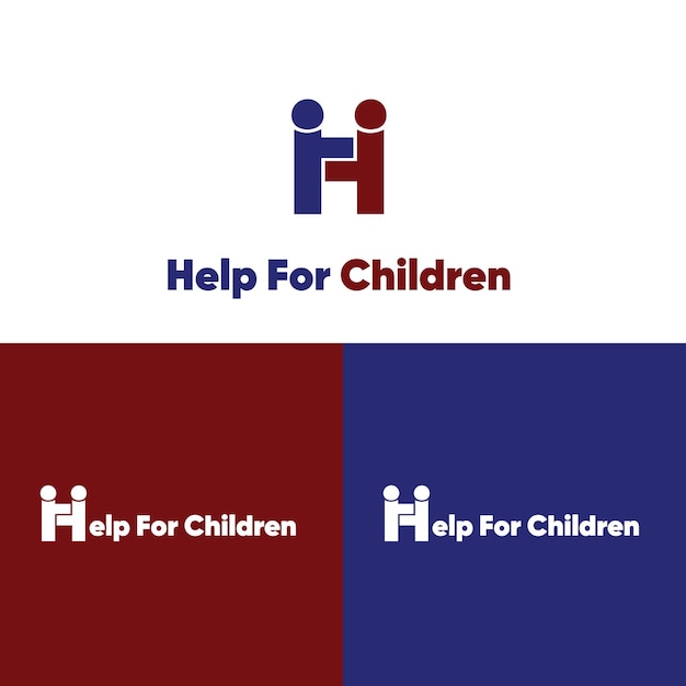 Help for Children 로고, 도움말 로고, H 로고