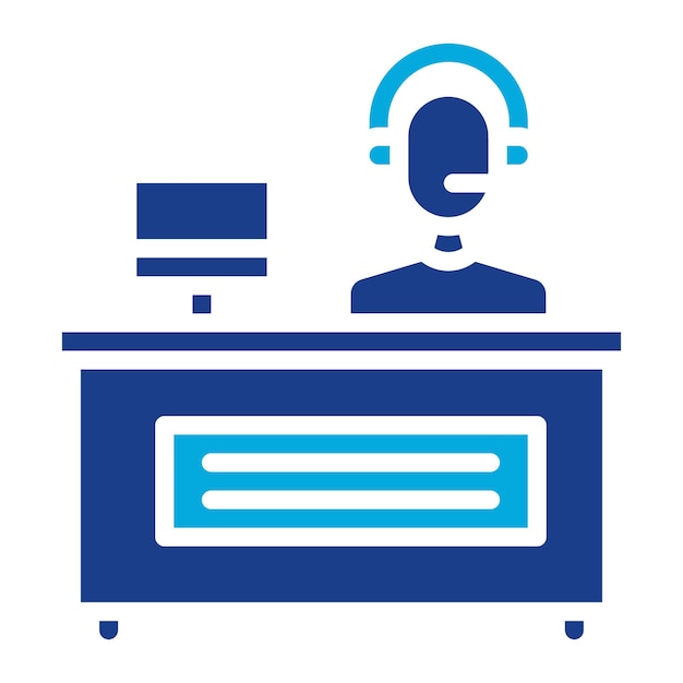 Help desk flat illustration