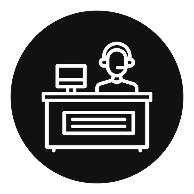 Help Desk icon vector image Can be used for Contact Us