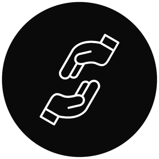 Helping Hand icoon vector afbeelding Kan worden gebruikt voor donaties
