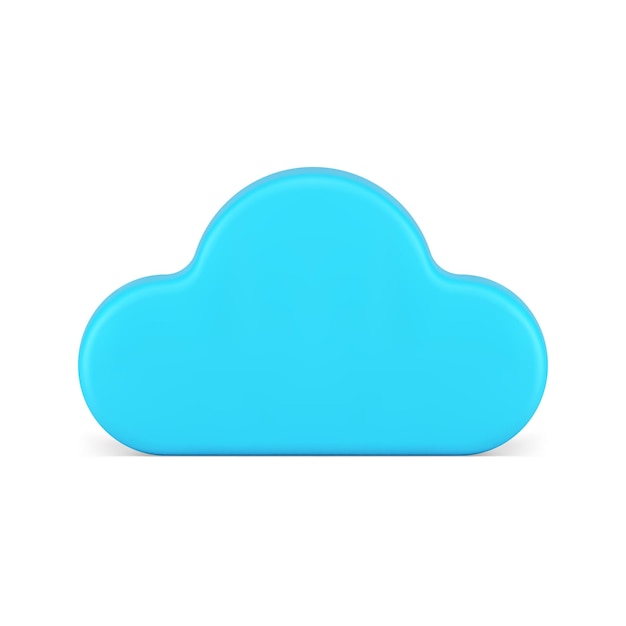 Hemelsblauw wolk bewolkt weer lucht cloudscape natuurlijke omgeving 3d pictogram realistische vector