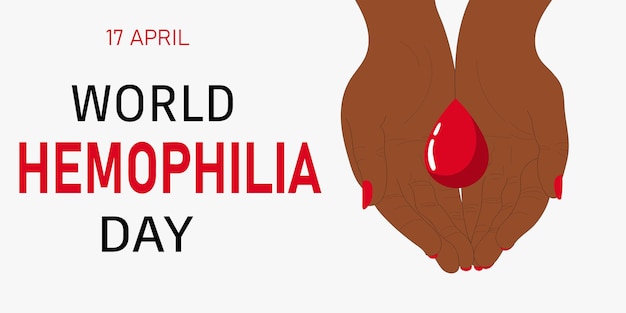 Hemophilia day horizontal banner