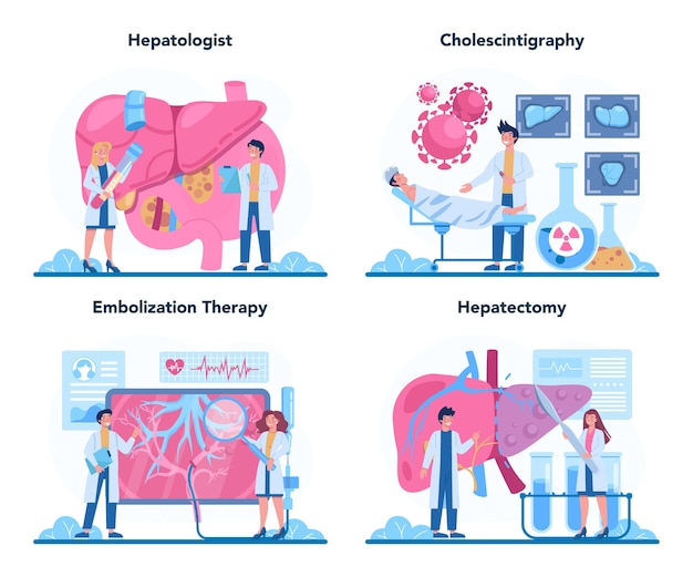 Hepatologist concept set