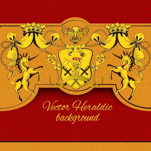 Heraldic colored background