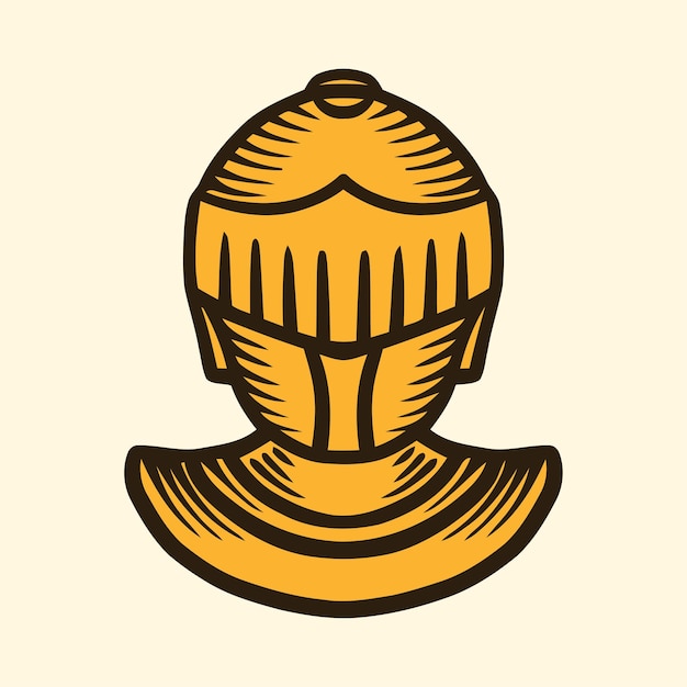 heraldic knight symbol vector illustration