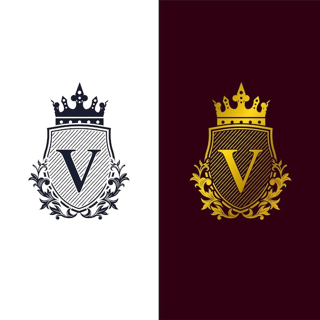 Heraldic logo Design template Coat of arms Heraldic royal emblem shield
