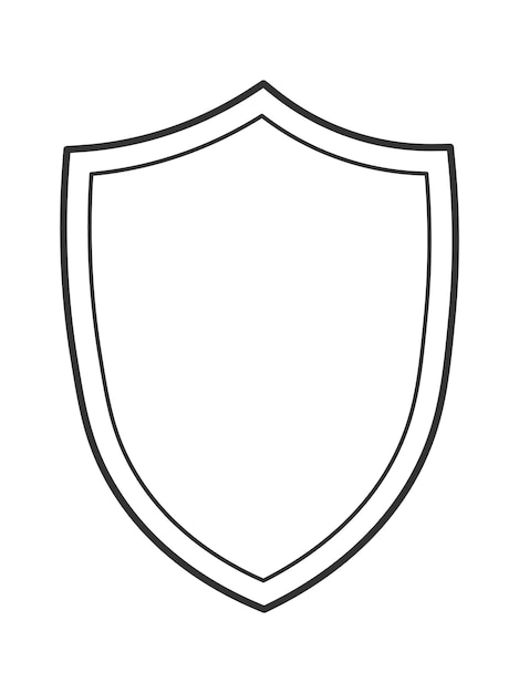 Vector heraldic royal shield badge