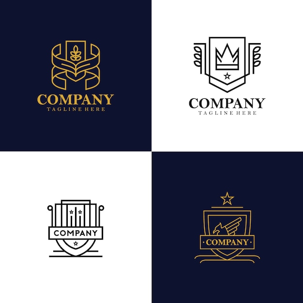 Vector heraldry logo collection