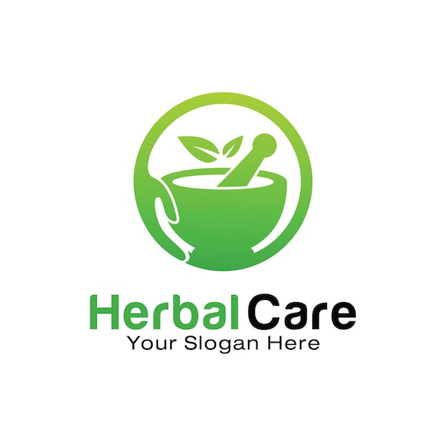 Шаблон дизайна логотипа Herbal Care