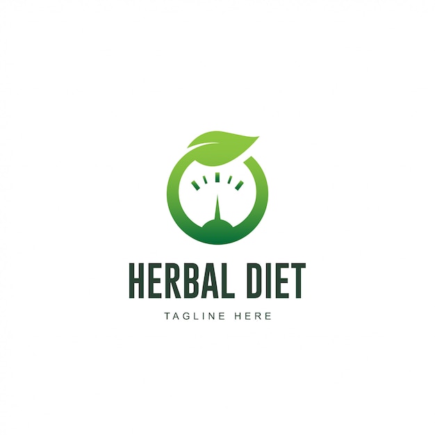 Vector herbal diet logo