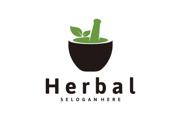 Herbal logo design inspiration, traditional health.