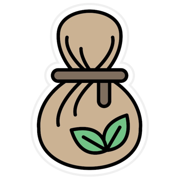 Herbal Massage icon vector image Can be used for Spa