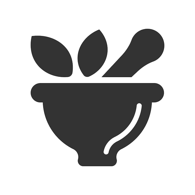 Vector herbal medicine icon