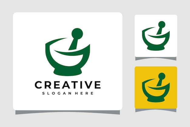 Herbal Medicine Pharmacy Logo Template Design Inspiration