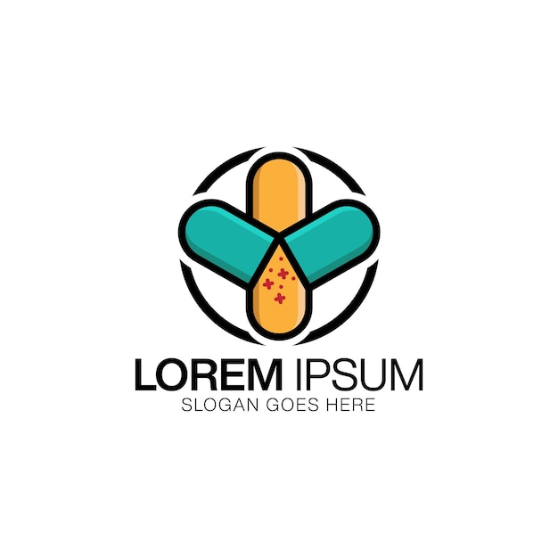Дизайн логотипа капсулы травяной медицины. Значок логотипа аптеки. капсула быстрого быстрого лекарства