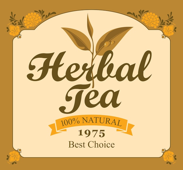 herbal tea label