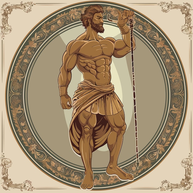 Vector hercules_heracles_mythology_twelve_labors_vector