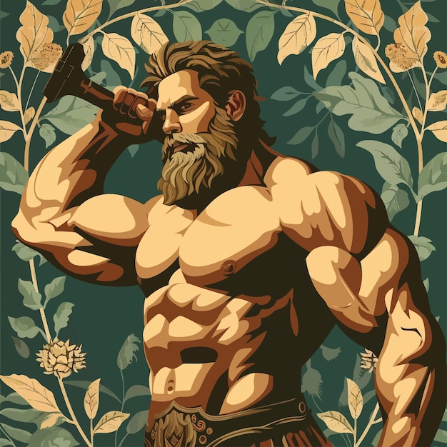 Vector hercules_heracles_mythology_twelve_labors_vector