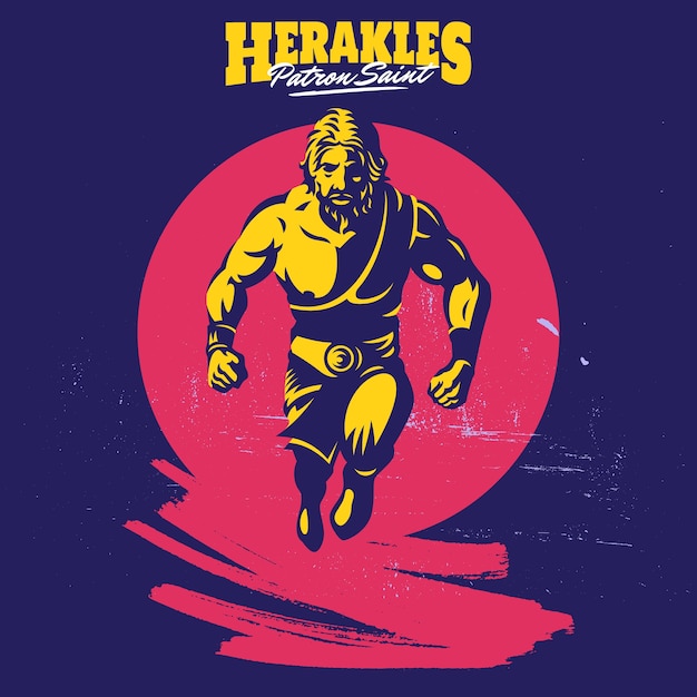 Hercules mascotte logo sjabloon