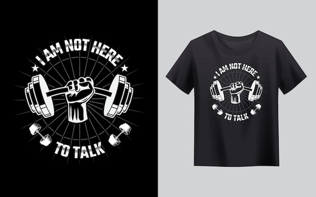 Vector heren fitnessshirt voor heren, grappig gym t-shirt