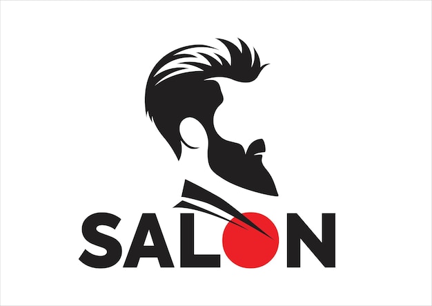 Vector heren salon logo