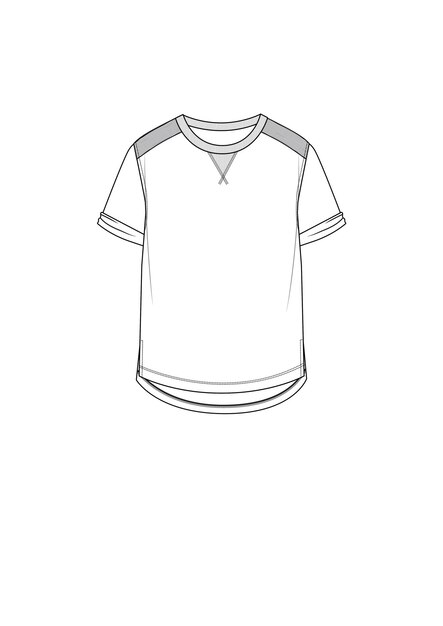 Heren t-shirt cad vector