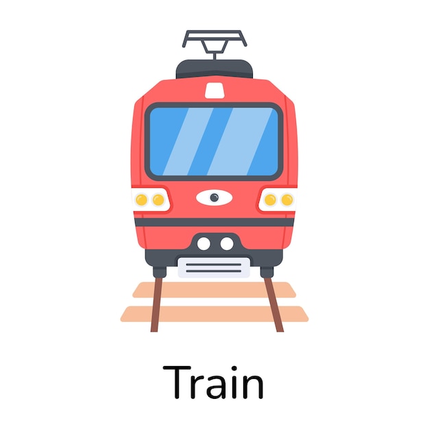 Vector heres a flat icon of a train