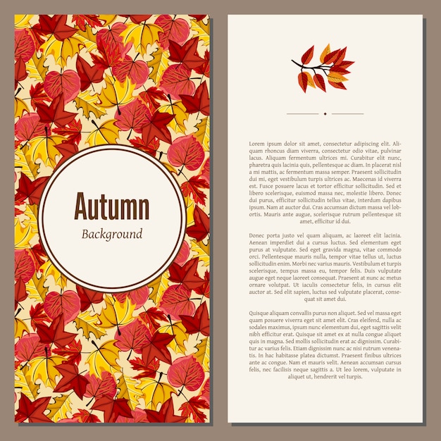 Herfst banner met tekst