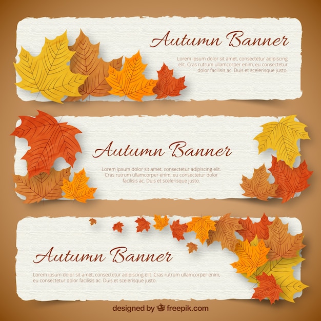 Herfst banners