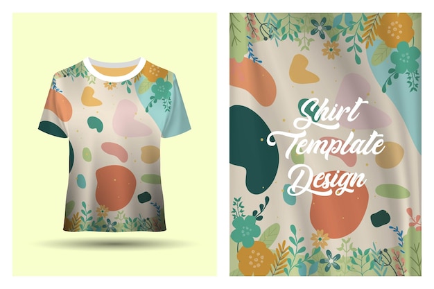 Herfst bloem abstract tshirt ontwerpconcept