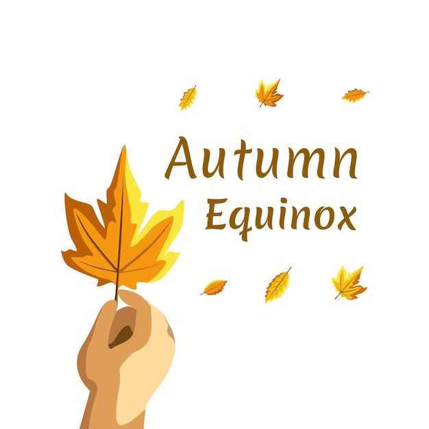 Herfst equinox dag vectorillustratie