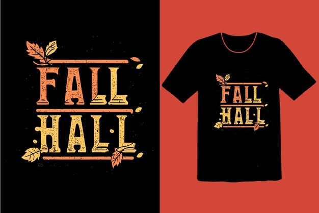 Herfst Hall T-shirt ontwerp