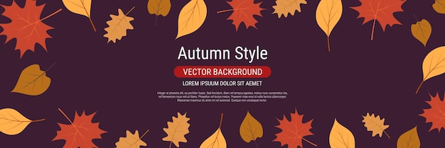 Herfst stijl elegante vector achtergrond