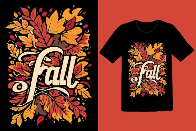 Herfst T-shirtontwerp