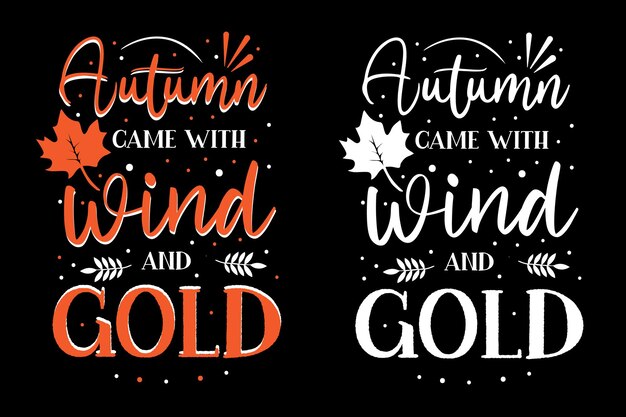 Herfst typografie citaten ontwerp herfst typografie ontwerp dankzegging typografie tshirt ontwerp