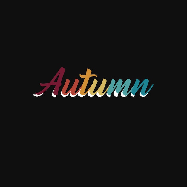 Herfst typografie tekstontwerp voor T-shirt