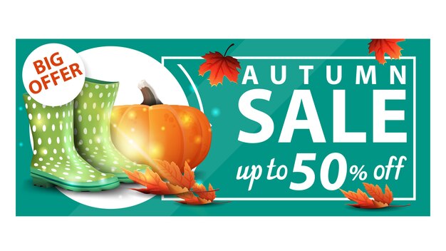 Vector herfst verkoop banner