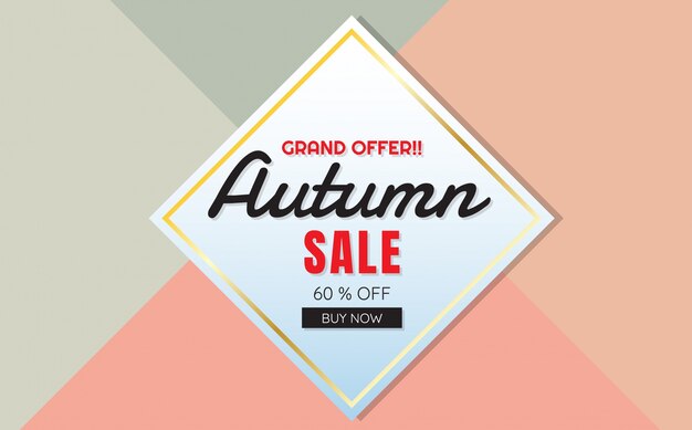 Herfst verkoop sjabloon banner Vector achtergrond voor banner, poster, flyer