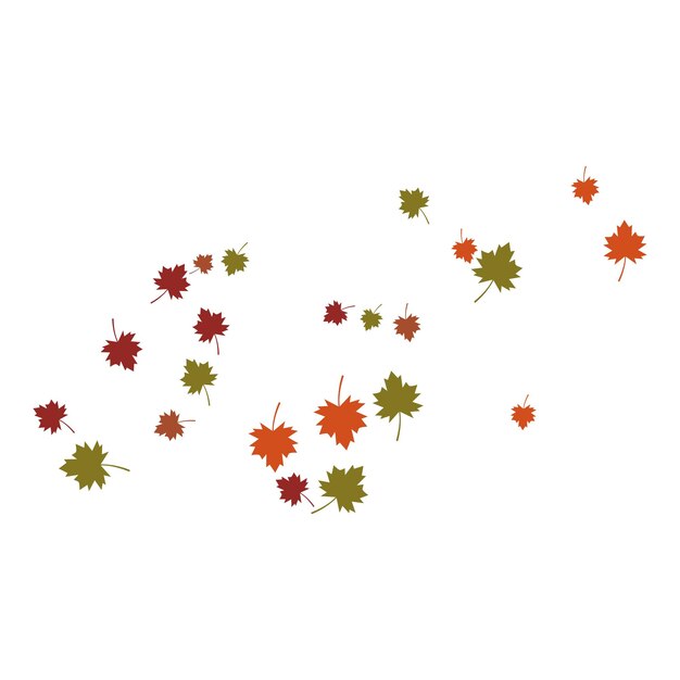 Herfstblad achtergrond sjabloon vectorillustratie