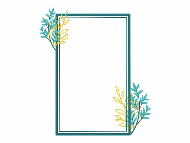 Herfstframe met bladeren op de achtergrond